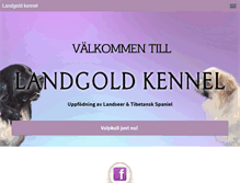 Tablet Screenshot of landgold.nu